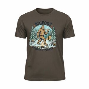 Funny Bigfoot Graphic T-Shirt